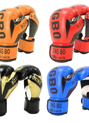 1 Pair Punching Training Workout Fight Exercise Mitts Kids Leather Boxing Gloves Kids Children Train Gym Glove Hand Protector - www.AmBreak.com - 