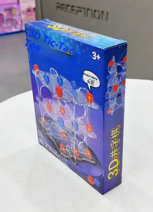 1 Set Interactive Chess Board Game Toy 3D TIC - TAC - TOE Game Easy To Play Educational Toys Squares Strategy Table Games - www.AmBreak.com - 