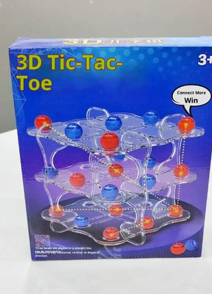 1 Set Interactive Chess Board Game Toy 3D TIC - TAC - TOE Game Easy To Play Educational Toys Squares Strategy Table Games - www.AmBreak.com - 