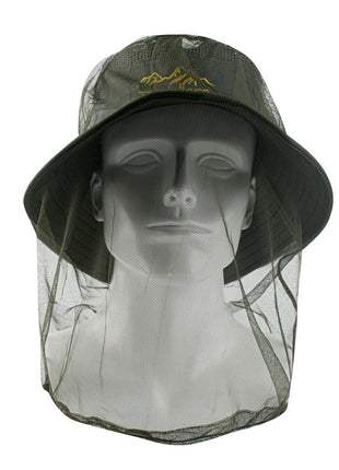 1Pc Ultra Large & Long Extra Fine Holes Mesh Soft Durable Fly Screen Premium Mosquito Insect Head Net Face Protector Camping Cap - www.AmBreak.com - 
