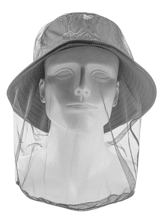 1Pc Ultra Large & Long Extra Fine Holes Mesh Soft Durable Fly Screen Premium Mosquito Insect Head Net Face Protector Camping Cap - www.AmBreak.com - 
