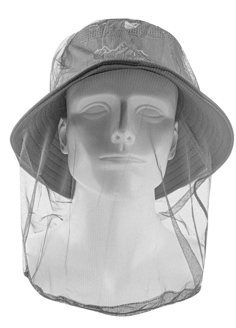 1Pc Ultra Large & Long Extra Fine Holes Mesh Soft Durable Fly Screen Premium Mosquito Insect Head Net Face Protector Camping Cap - www.AmBreak.com - 