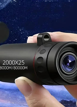 2000x25 HD Monocular Telescope: Mini Portable, for Outdoor Camping, Hunting & Birdwatching - www.AmBreak.com - 