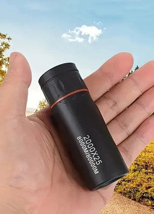 2000x25 HD Monocular Telescope: Mini Portable, for Outdoor Camping, Hunting & Birdwatching - www.AmBreak.com - 