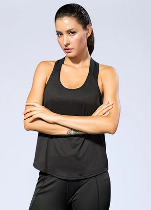 2024 Gym Tops Women's Sports Top Letter Backless Shirts Sleeveless Yoga Tops Fitness Running Quick Dry Tank Crop Top - www.AmBreak.com - 