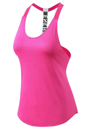 2024 Gym Tops Women's Sports Top Letter Backless Shirts Sleeveless Yoga Tops Fitness Running Quick Dry Tank Crop Top - www.AmBreak.com - 