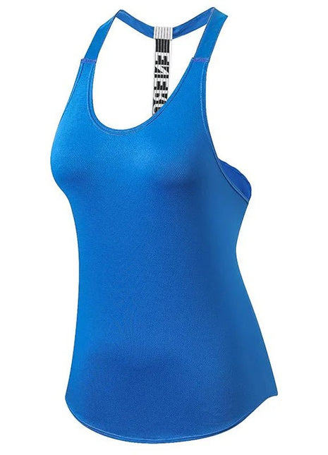 2024 Gym Tops Women's Sports Top Letter Backless Shirts Sleeveless Yoga Tops Fitness Running Quick Dry Tank Crop Top - www.AmBreak.com - 