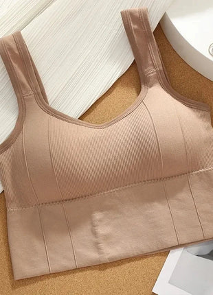 Breathable Sports Bra Anti-Sweat Fitness Top Women Seamless Yoga Bra Shockproof Crop Top Push Up Sport Bra Gym Workout Top www.AmBreak.com