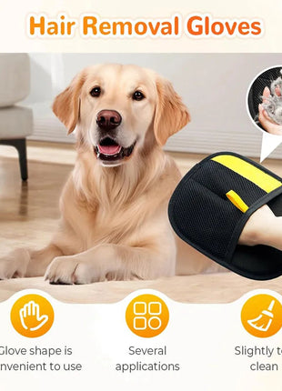 Pet Hair Cleaning And Collection Gloves Pet Double-sided Multi-functional Beauty Glove Tool Reduce The Pressure Of Pet Ownership www.AmBreak.com