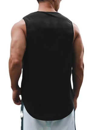 Summer Men's Gym Tank Top Fitness Training Clothing Quick-drying Loose Bodybuilding Sleeveless Shirt Men Fashion Basketball Vest www.AmBreak.com