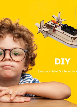 DIY Science Toys Children Educational STEM Projects Kits 3D Assemble Car Boat Model Wood Puzzle Toy Scientific Experiment Kit