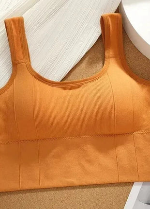 Breathable Sports Bra Anti-Sweat Fitness Top Women Seamless Yoga Bra Shockproof Crop Top Push Up Sport Bra Gym Workout Top www.AmBreak.com