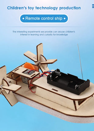 DIY Science Toys Children Educational STEM Projects Kits 3D Assemble Car Boat Model Wood Puzzle Toy Scientific Experiment Kit