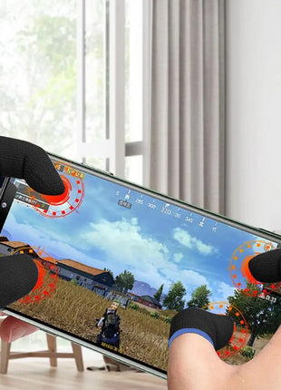 Video Game Finger Sleeves Mobile Phone Game Thumb Finger Protector Nonslip Anti-sweat Carbon Fiber Thumb Sleeve for Touch Screen