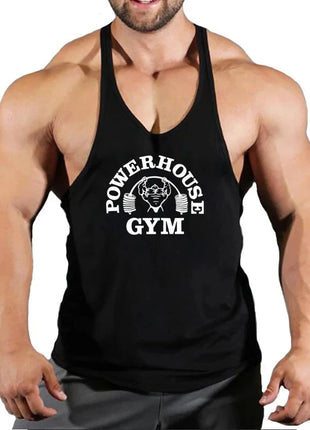 Gym Top Men Bodybuilding Shirt Fitness Men's Vest Singlet Sleeveless Sweatshirt Man Clothes Clothing Stringer Vests Singlets www.AmBreak.com