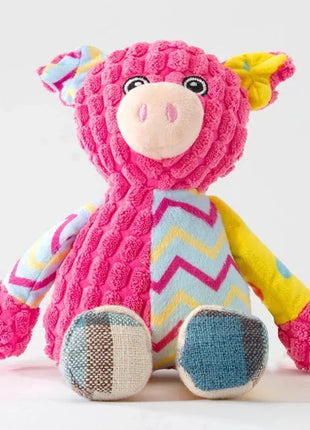 Pet Plush Toy Cat Dog Puzzle Toy Cute Animals Bite Resistant Interactive Squeaky Pet Dog Teeth Cleaning Chew Toy Pet Supplies www.AmBreak.com