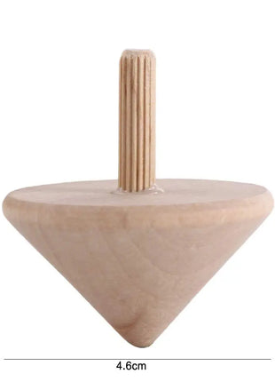 Top Desktop Art Craft Kindergarten Toy For Children Wooden Rotate Gyro Wooden Spinning Tops DIY Gyroscope Toys Gyro Toys