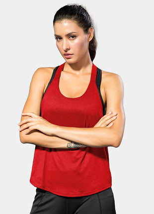 Women Gym Tops Black Sleeveless Yoga Top Women Fitness Shirt Gym Vest Running workout Sports Tops Letter Backless Shirt www.AmBreak.com