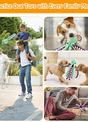 Pet Plush Toy Cat Dog Voice Octopus Shell Puzzle Toy Bite Resistant Interactive Pet Dog Teeth Cleaning Chew Toy Pet Supplies www.AmBreak.com