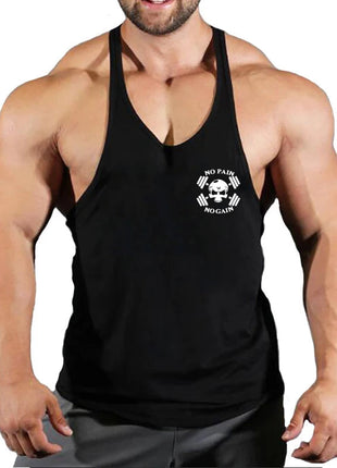 Gym Vest Fitness Shirt Muscle Man Singlet Men Tank Tops Stringer Sleeveless Sweatshirt Men's Singlets Top for Fitness Clothing www.AmBreak.com