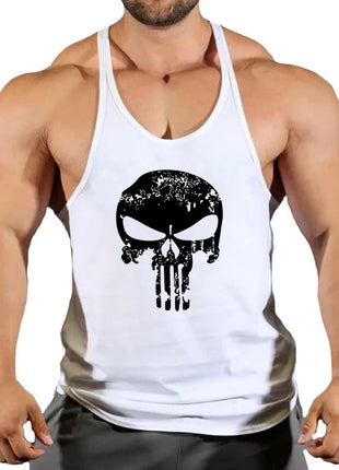 Top Gyms Men's Clothes Tank Vest Gym Shirt Undershirt Man Sportswear Bodybuilding Workout Vests Muscle Clothing Brand Fitness www.AmBreak.com