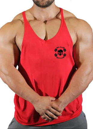 Gym Vest Fitness Shirt Muscle Man Singlet Men Tank Tops Stringer Sleeveless Sweatshirt Men's Singlets Top for Fitness Clothing www.AmBreak.com