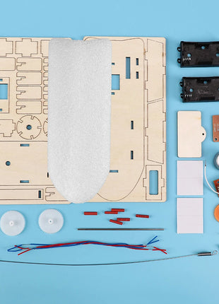 DIY Science Toys Children Educational STEM Projects Kits 3D Assemble Car Boat Model Wood Puzzle Toy Scientific Experiment Kit