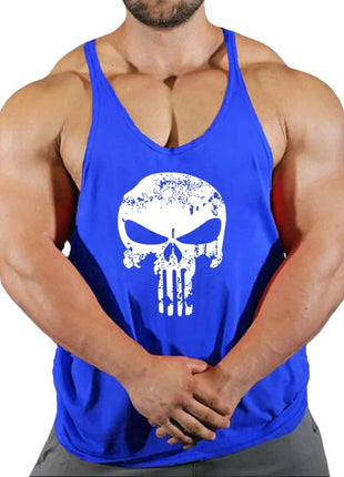 Top Gyms Men's Clothes Tank Vest Gym Shirt Undershirt Man Sportswear Bodybuilding Workout Vests Muscle Clothing Brand Fitness www.AmBreak.com