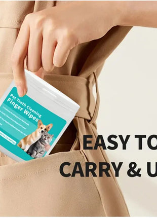 Pet cleaning products Disposable finger toothbrush Pet teeth cleaning finger covers wet wipes  Dog and cat oral cleaning