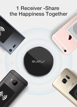 Wireless Charger Receiver Support Type C Micro USB Fast Wireless Charging Adapter For iPhone 5 6 7 Android phone Wireless Charge www.AmBreak.com