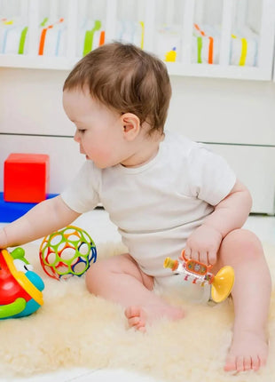 Children's trumpet toy, blowing music, playing instruments, harmonica, whistle, male and female toys