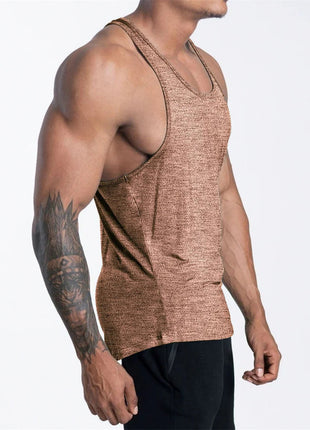 Men's Sports Fitness Tank Top Summer GYM Training  Undershirt Running Basketball Quick Drying Breathable loose Tank Top men tops www.AmBreak.com