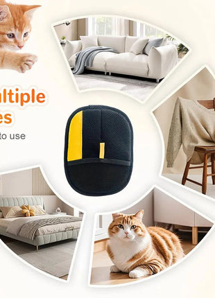 Pet Hair Cleaning And Collection Gloves Pet Double-sided Multi-functional Beauty Glove Tool Reduce The Pressure Of Pet Ownership www.AmBreak.com