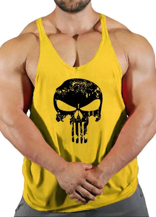 Top Gyms Men's Clothes Tank Vest Gym Shirt Undershirt Man Sportswear Bodybuilding Workout Vests Muscle Clothing Brand Fitness www.AmBreak.com
