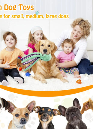 Pet Plush Toy Cat Dog Voice Octopus Shell Puzzle Toy Bite Resistant Interactive Pet Dog Teeth Cleaning Chew Toy Pet Supplies www.AmBreak.com