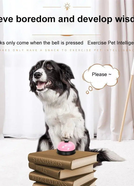 1pc Pet Toy Training Dinner Small Bell Footprint Dog Toys for Teddy Puppy Pet Call Puppy Accessories Pet Toys www.AmBreak.com