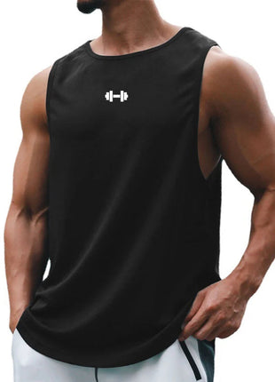 Summer Men's Gym Tank Top Fitness Training Clothing Quick-drying Loose Bodybuilding Sleeveless Shirt Men Fashion Basketball Vest www.AmBreak.com