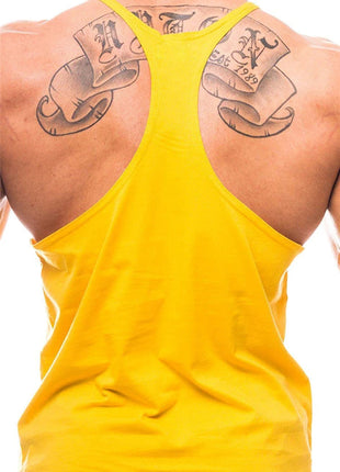 Gym Bodybuilding Tank Tops Fashion Y-back Suspenders Vests Cotton Breathable Sleeveless Singlets Mens Fitness Muscle Sport Shirt www.AmBreak.com