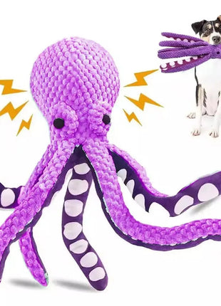 Pet Plush Toy Cat Dog Voice Octopus Shell Puzzle Toy Bite Resistant Interactive Pet Dog Teeth Cleaning Chew Toy Pet Supplies www.AmBreak.com