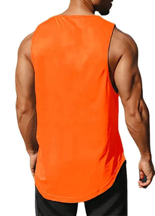 Summer Men's Gym Tank Top Fitness Training Clothing Quick-drying Loose Bodybuilding Sleeveless Shirt Men Fashion Basketball Vest www.AmBreak.com