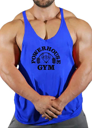 Gym Top Men Bodybuilding Shirt Fitness Men's Vest Singlet Sleeveless Sweatshirt Man Clothes Clothing Stringer Vests Singlets www.AmBreak.com