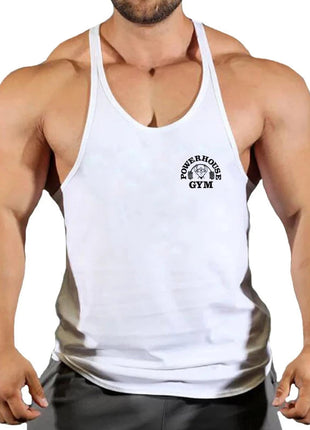 Gym Top Men Bodybuilding Shirt Fitness Men's Vest Singlet Sleeveless Sweatshirt Man Clothes Clothing Stringer Vests Singlets www.AmBreak.com