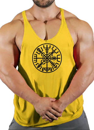 Gym Vest Fitness Shirt Muscle Man Singlet Men Tank Tops Stringer Sleeveless Sweatshirt Men's Singlets Top for Fitness Clothing www.AmBreak.com