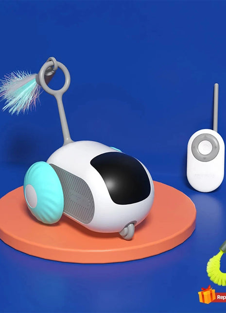 Smart Cat Toy 2 Modes Automatic Moving Remote Controlled Toy Car for Cats Dogs Interactive Playing Kitten Training Pet Supplies