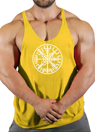 Gym Vest Fitness Shirt Muscle Man Singlet Men Tank Tops Stringer Sleeveless Sweatshirt Men's Singlets Top for Fitness Clothing www.AmBreak.com