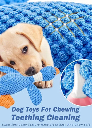 Indestructible Cat Dog Toys for Aggressive Chewers Cats Dogs,Chew Squeak Toy Cats Dogs Interactive Plush Doll Pet Products