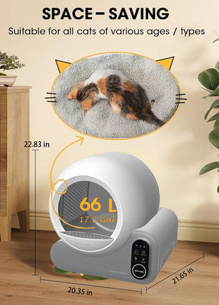 Intelligent Automatic Multiple Smart Cat Litter Box areneros para gatos Self Cleaning Litter Box for Cats Luxury Self-cleaning www.AmBreak.com
