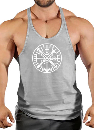 Gym Vest Fitness Shirt Muscle Man Singlet Men Tank Tops Stringer Sleeveless Sweatshirt Men's Singlets Top for Fitness Clothing www.AmBreak.com