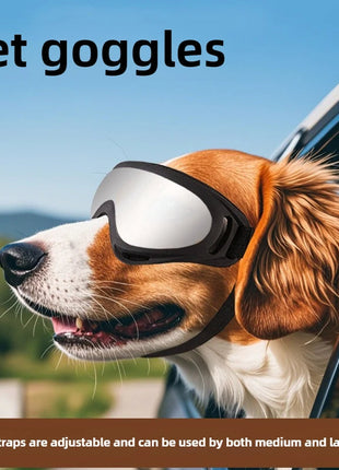 Pet Adjustable Dog Goggles Sunglasses Anti-UV Sun Glasses Eye Wear Protection Black Widely Used Dog Sunglasses Pet Dog Supplies www.AmBreak.com