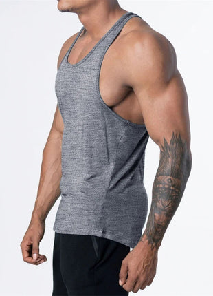Men's Sports Fitness Tank Top Summer GYM Training  Undershirt Running Basketball Quick Drying Breathable loose Tank Top men tops www.AmBreak.com